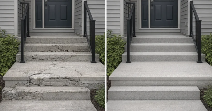 Concrete Contractors Hamilton - Before & After 2