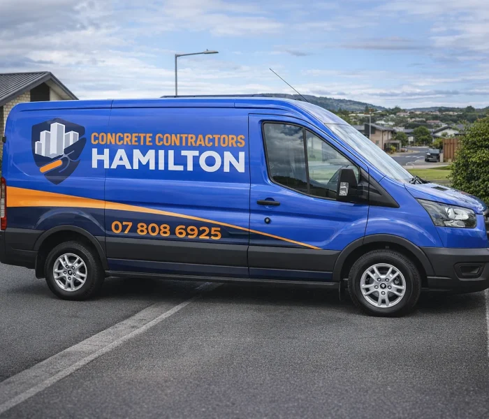 Concrete Contractors Hamilton - Branded Van 1