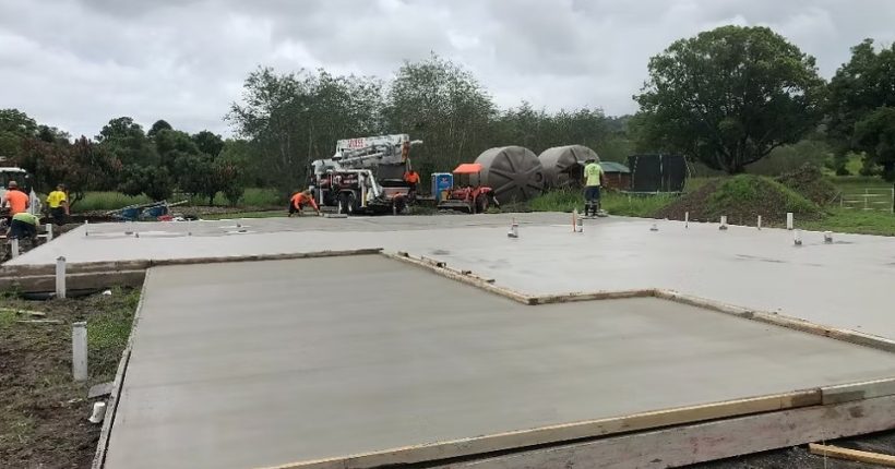 Concrete foundations poured in Hamilton