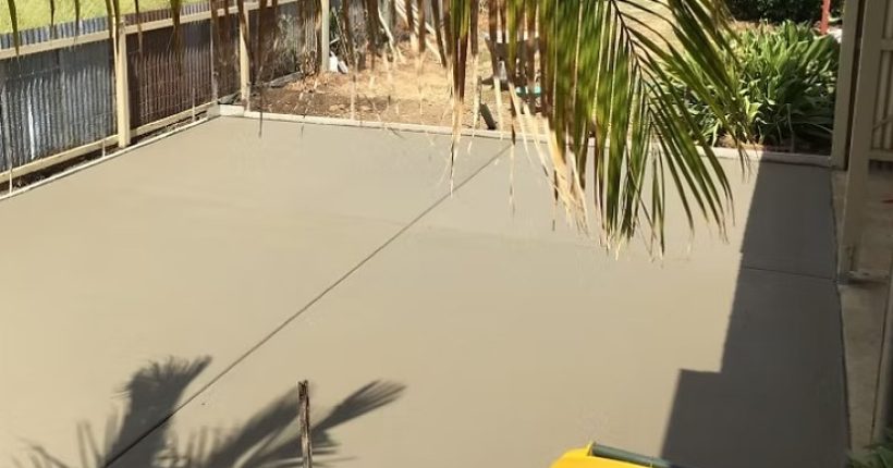 Concrete slab in Hamilton