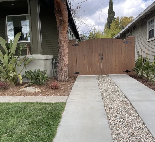 Double strip concrete driveway in Hamilton