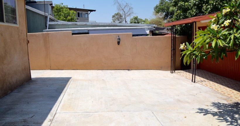 Finished concrete driveway in Hamilton