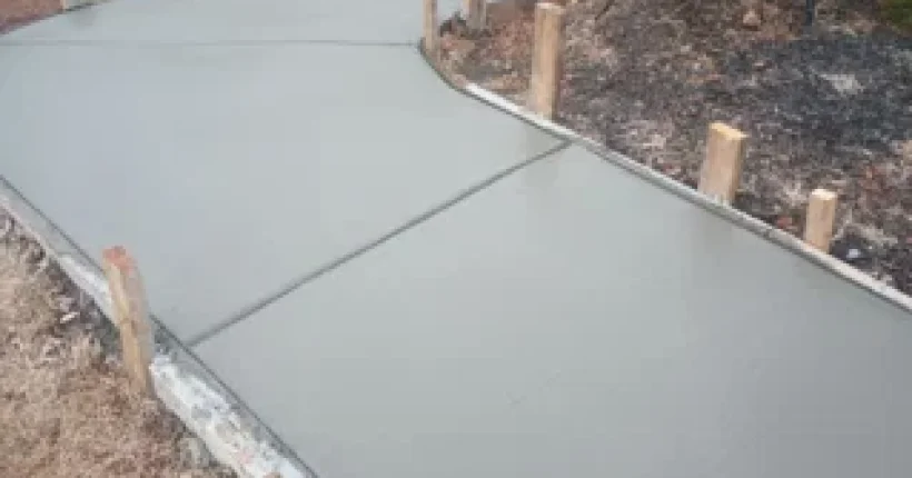 Concrete footpath installation in Hamilton