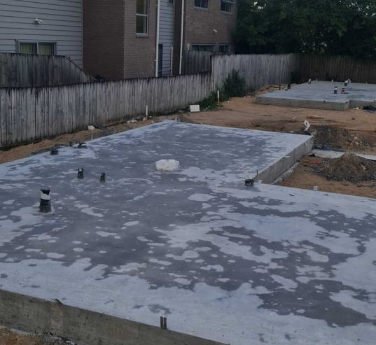 Shed foundation in Hamilton